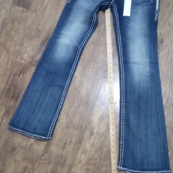 Rock Revival NWT Women's Jeans 26 Easy Boot Irene Embellished Rhinestones - Picture 13 of 14